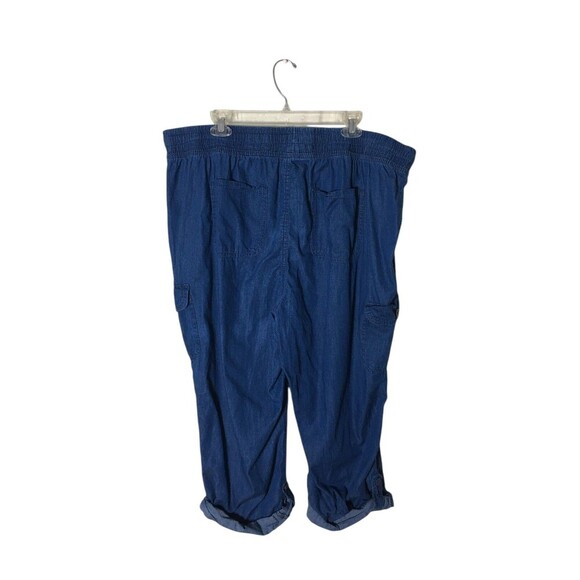 Woman Within Pants Women's Size 22 W Petite Cotton Blend Drawstring - Picture 4 of 6